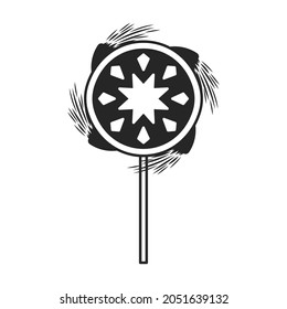 Firecracker vector icon.Black vector icon isolated on white background firecracker .