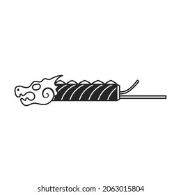 Firecracker vector icon.Black vector icon isolated on white background firecracker .