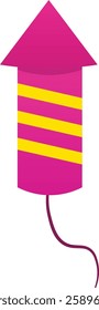 Firecracker Violet Vector Simple Design