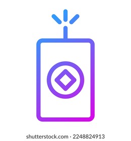 firecrackers gradient illustration vector and logo new year icon perfect. Icon sign from modern collection for mobile concept and web. Nice design perfect.