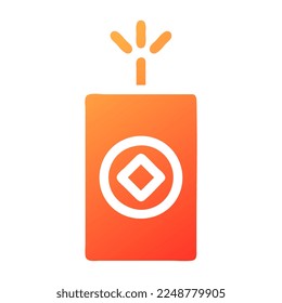 firecrackers gradient solid illustration vector and logo new year icon perfect. Icon sign from modern collection for web. Nice design perfect.