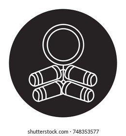 firecrackers icon flat black