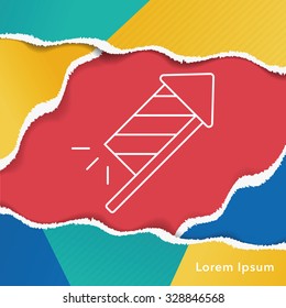 Firecrackers line icon