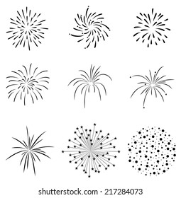 Firecrackers Set Vector