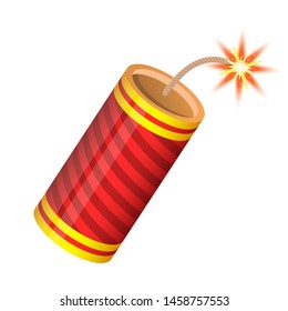 Firecrackers vector design illustration isolated on white background