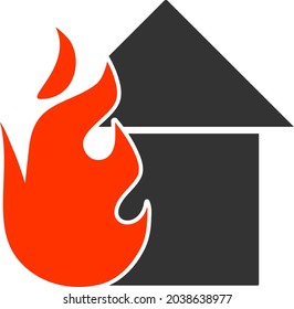 Icono de la casa con estilo plano. Imagen aislada del icono de la casa alimentada por vector, estilo simple.
