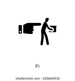 Fired icon. Fired symbol design from Human resources collection.