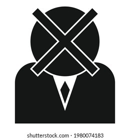 Fired manager icon. Simple illustration of Fired manager vector icon for web design isolated on white background