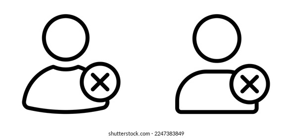 Fired, people vector icons set 