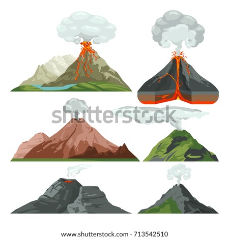 Similar – Image, Stock Photo The mountain burns Nature