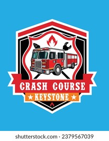 FIREENGINE CRASH COURSE KEYSTONE  LOGO