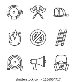 Firefight outline icon