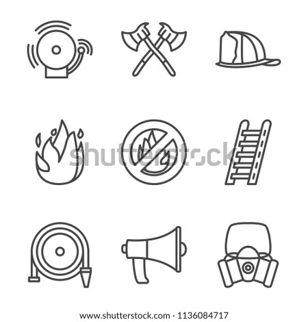 Firefight outline icon