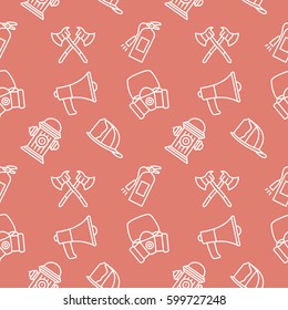 Firefight Seamless pattern vector background