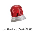 firefighter and ambulance emergency siren icon 3d rendering vector illustration