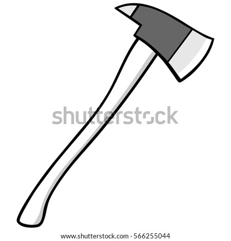 Firefighter Ax Illustration