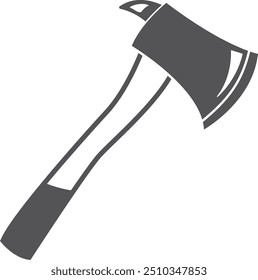 Feuerwehrbeile, schwarzes Symbol. Rettungstool