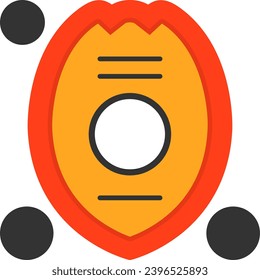 Firefighter Badge Flat Icon Vector Design