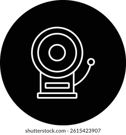 Firefighter Bell vector icon. Can be used for printing, mobile and web applications.