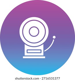 Firefighter Bell vector icon. Can be used for printing, mobile and web applications.