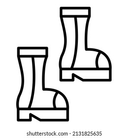 Firefighter Boots icon vector image. Can also be used for web apps, mobile apps and print media.