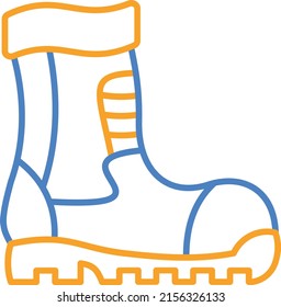 Firefighter Boots vector icon. Can be used for printing, mobile and web applications.
