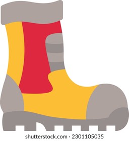 Firefighter Boots vector icon. Can be used for printing, mobile and web applications.