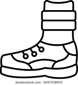 Firefighter Boots vector icon. Can be used for printing, mobile and web applications.