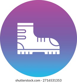 Icono de Vector de botas de bombero. Se puede utilizar para aplicaciones de impresión, móviles y de Web.