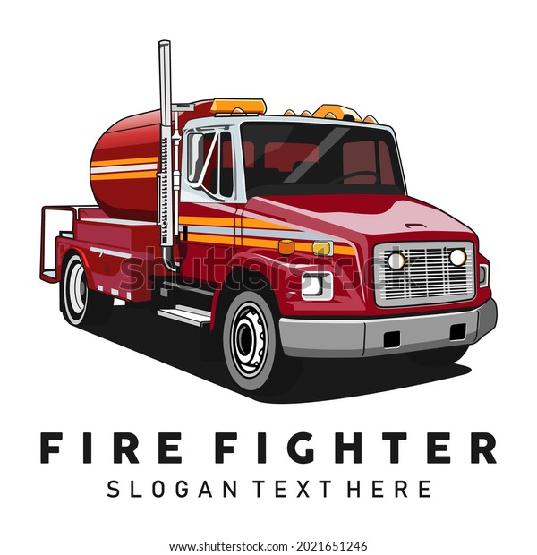 firefighter brand logo design
vector