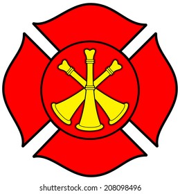 Firefighter Bugle Badge