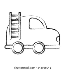 firefighter car drawing icon
