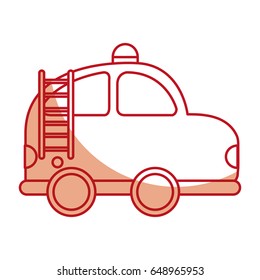 firefighter car drawing icon