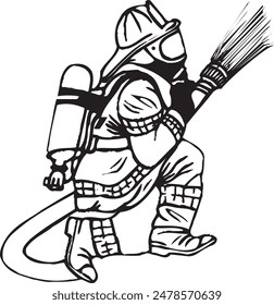 Firefighter Clip art Fire Protection Logo 