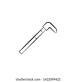 Firefighter, crowbar two color icon