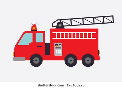 Firefighter design over white background, vector illustration