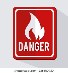 Firefighter design over white background, vector illustration.