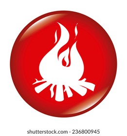Firefighter design over white background, vector illustration.