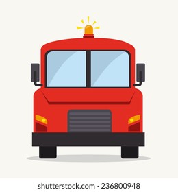 Firefighter design over white background, vector illustration.