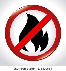 Firefighter design over white background, vector illustration.