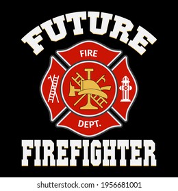 Firefighter Design ready Editable Vector file for t-shirt, poster, mug, phone case, tote bag etc.