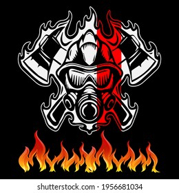 Firefighter Design ready Editable Vector file for t-shirt, poster, mug, phone case, tote bag etc.