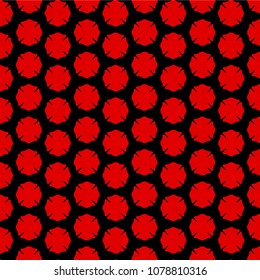 Firefighter Emblem Cross Symbol Pattern