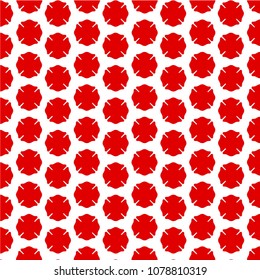 Firefighter Emblem Cross Symbol Pattern
