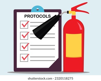 Firefighter equipment, Protocols and Procedures, Real estate damage compensation, Fire inspection, fire alarm system, fire insurance. Fire Safety Training, Firefighting Safety Protocols with Checklist
