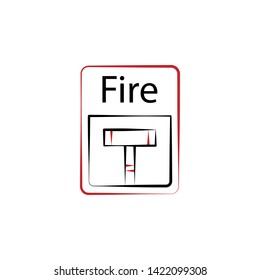 Firefighter, fire alarm two color icon