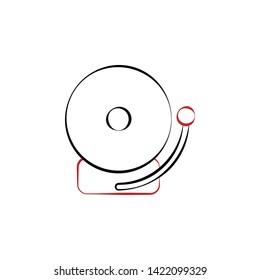 Firefighter, fire alarm two color icon