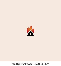 Firefighter and Fire Department icon flat vector design.