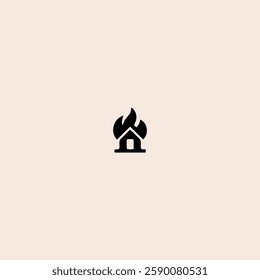 Firefighter and Fire Department icon flat vector design.