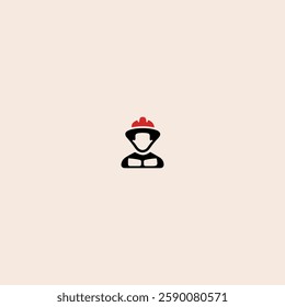 Firefighter and Fire Department icon flat vector design.